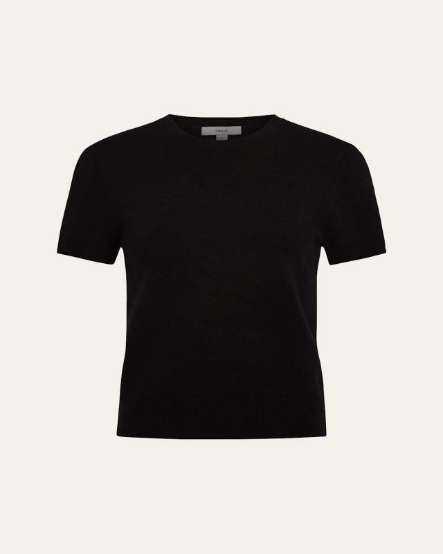 Short-Sleeve Cashmere-Blend Tee